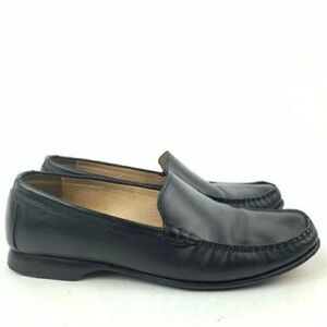 Cole Haan City Flats Size 6.5 Black Leather Loafer 90s vintage